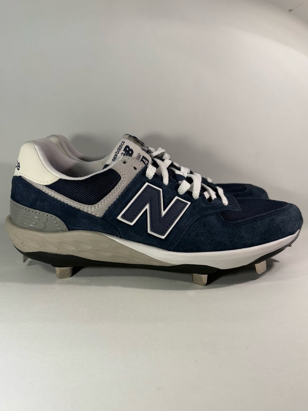 ⚾ NEW BALANCE FRESH FOAM 574 CLEAT NAVY BLUE MENS SIZE 8 [NEW, SHOES ONLY] ⚾